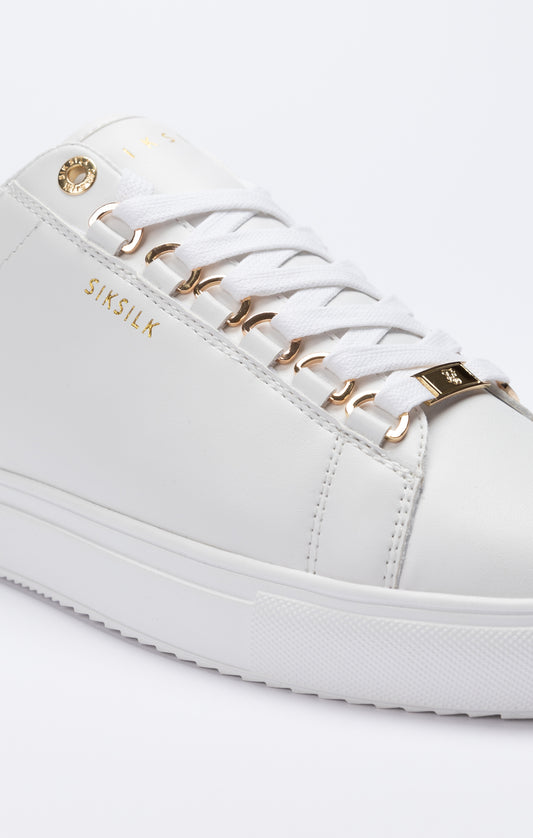 SikSilk Barra Sneaker - Weiß, Weiß & Gold