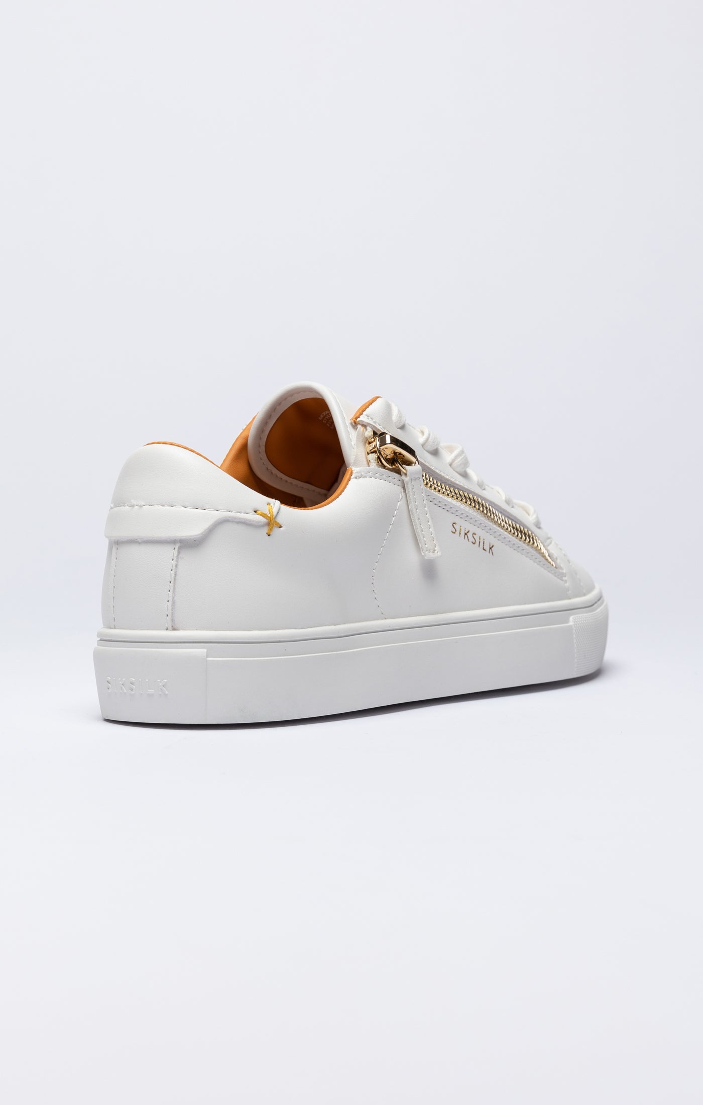 SikSilk Kirkie Sneaker- Weiß, Weiß &amp; Gold (1)