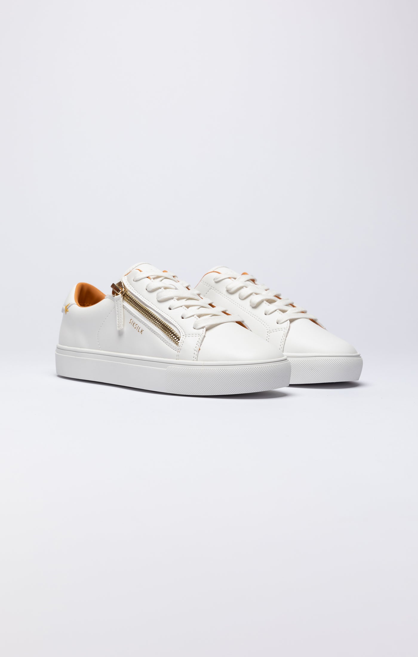 SikSilk Kirkie Sneaker- Weiß, Weiß &amp; Gold (3)