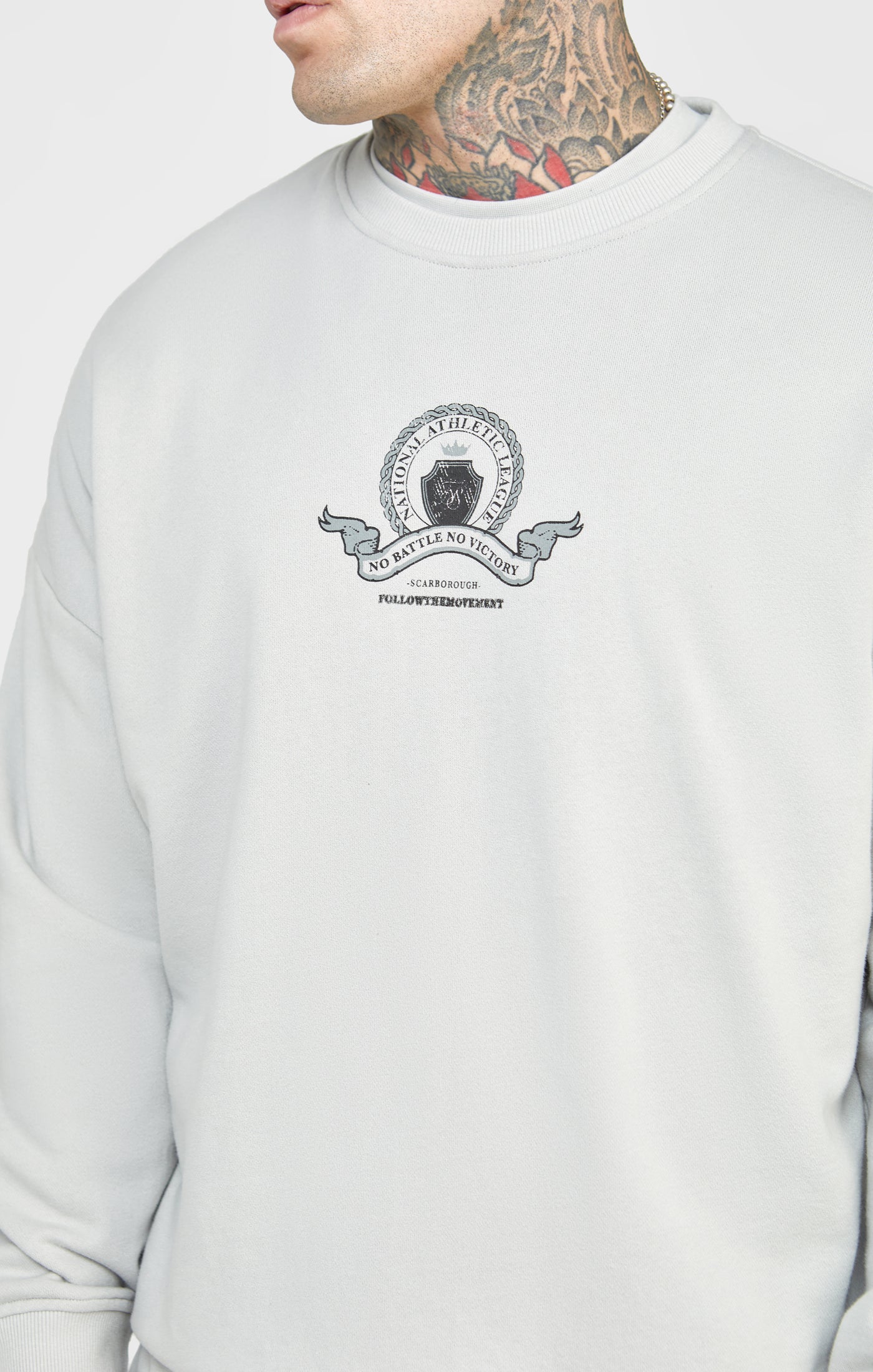 Graues Varsity-Sweatshirt (1)