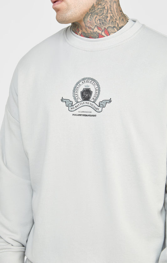 Graues Varsity-Sweatshirt