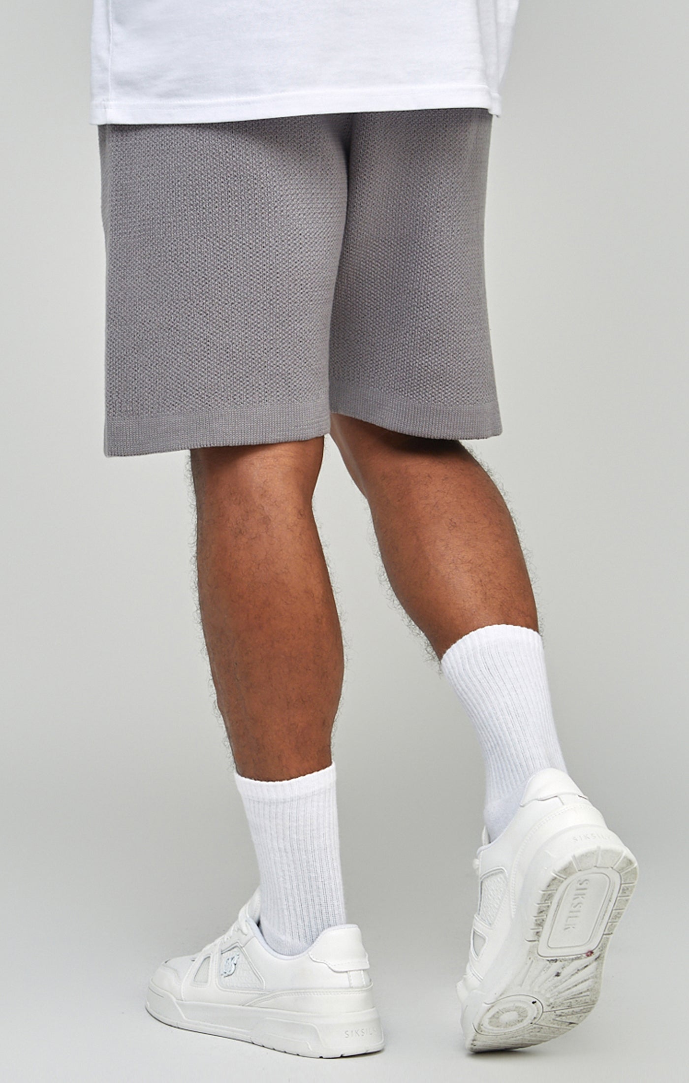 Grey Knitted Shorts (2)
