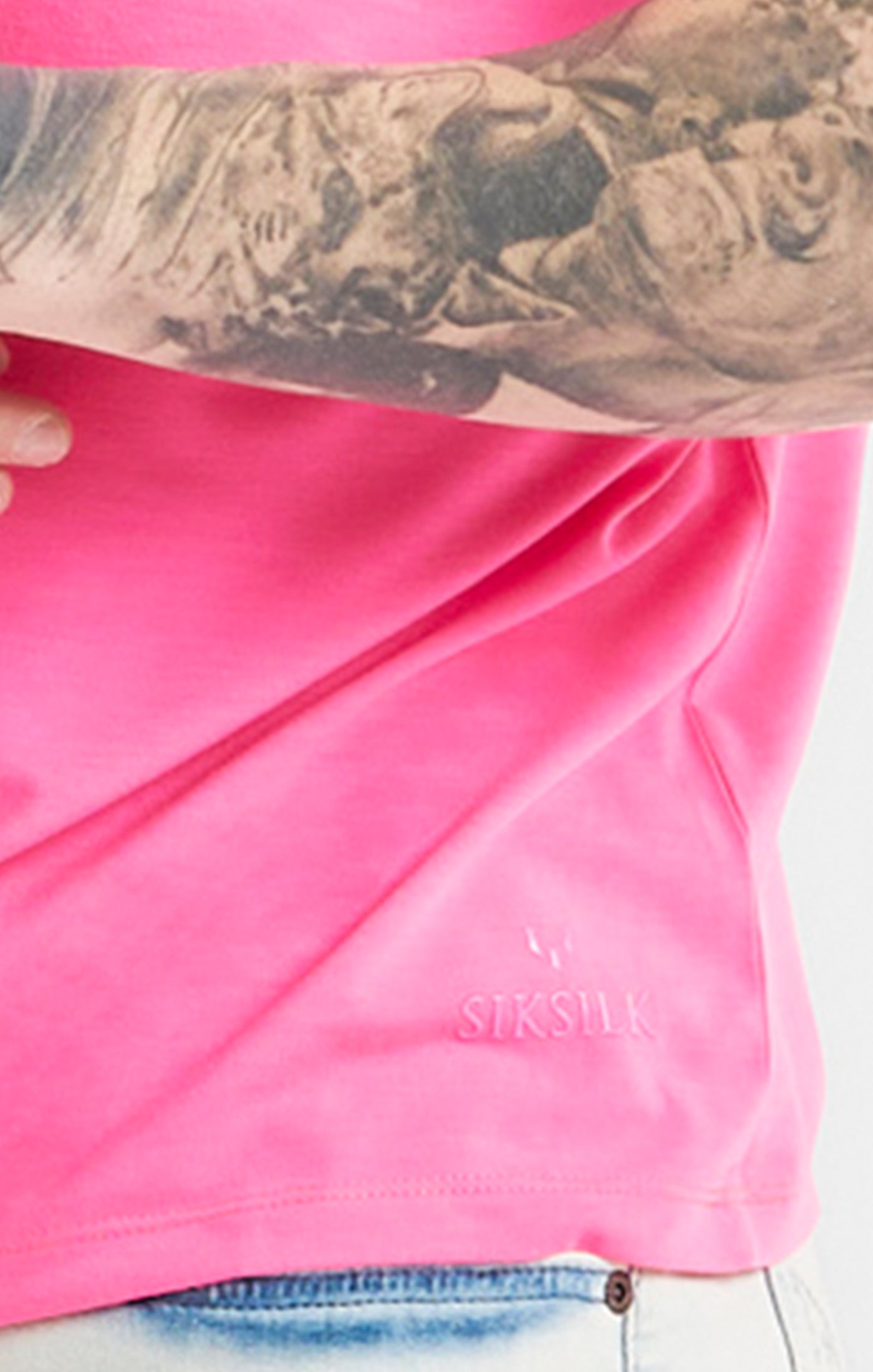 Messi x SikSilk Pink High Neck T-Shirt (1)