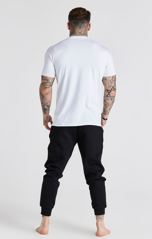 Weißes und Graues T Shirt im Doppelpack mit V Ausschnitt