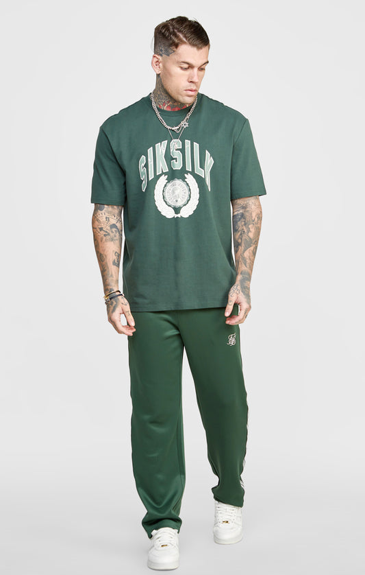 Grünes Übergroßes T Shirt mit Grafik