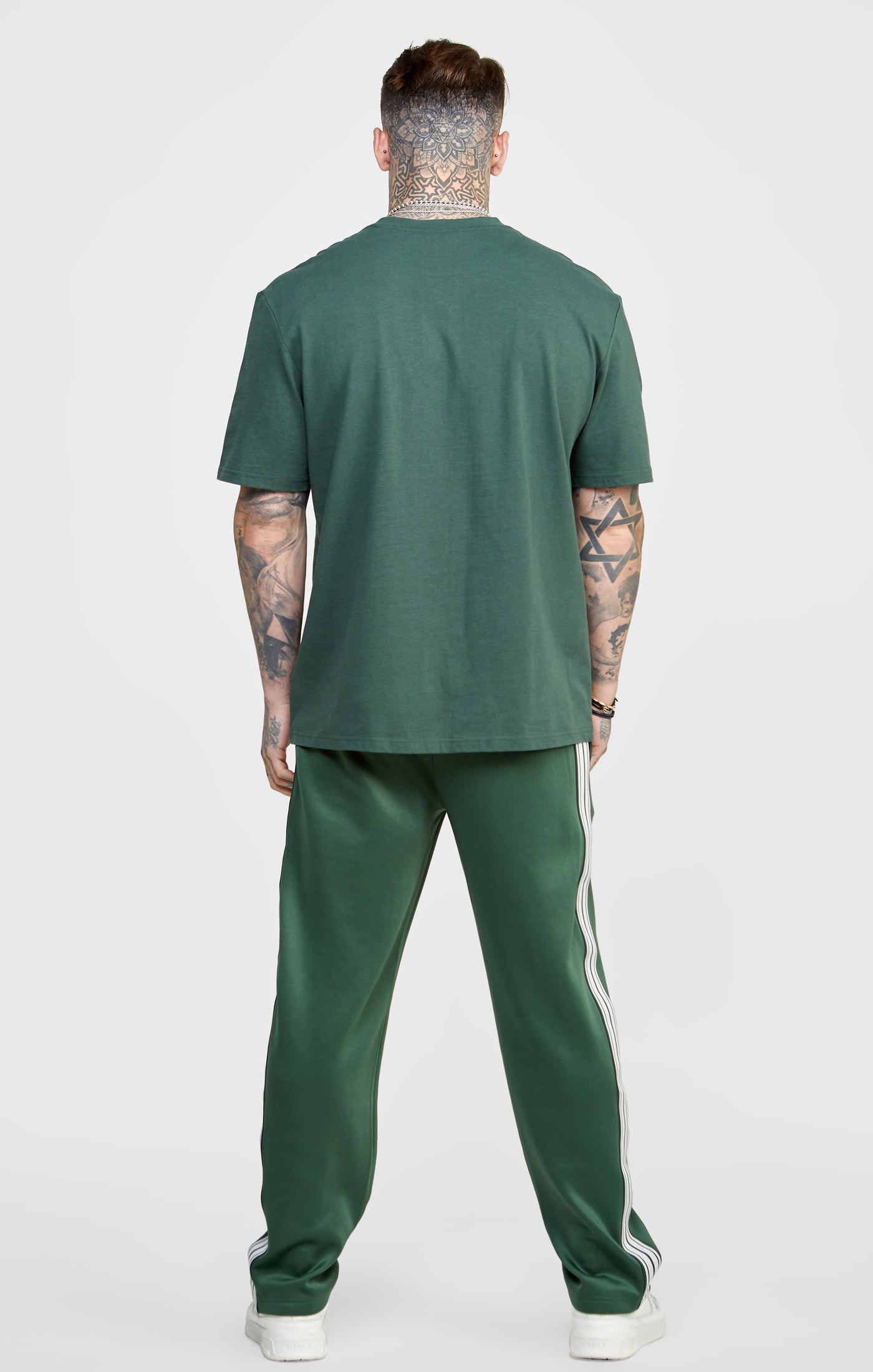 Grünes Übergroßes T Shirt mit Grafik (4)