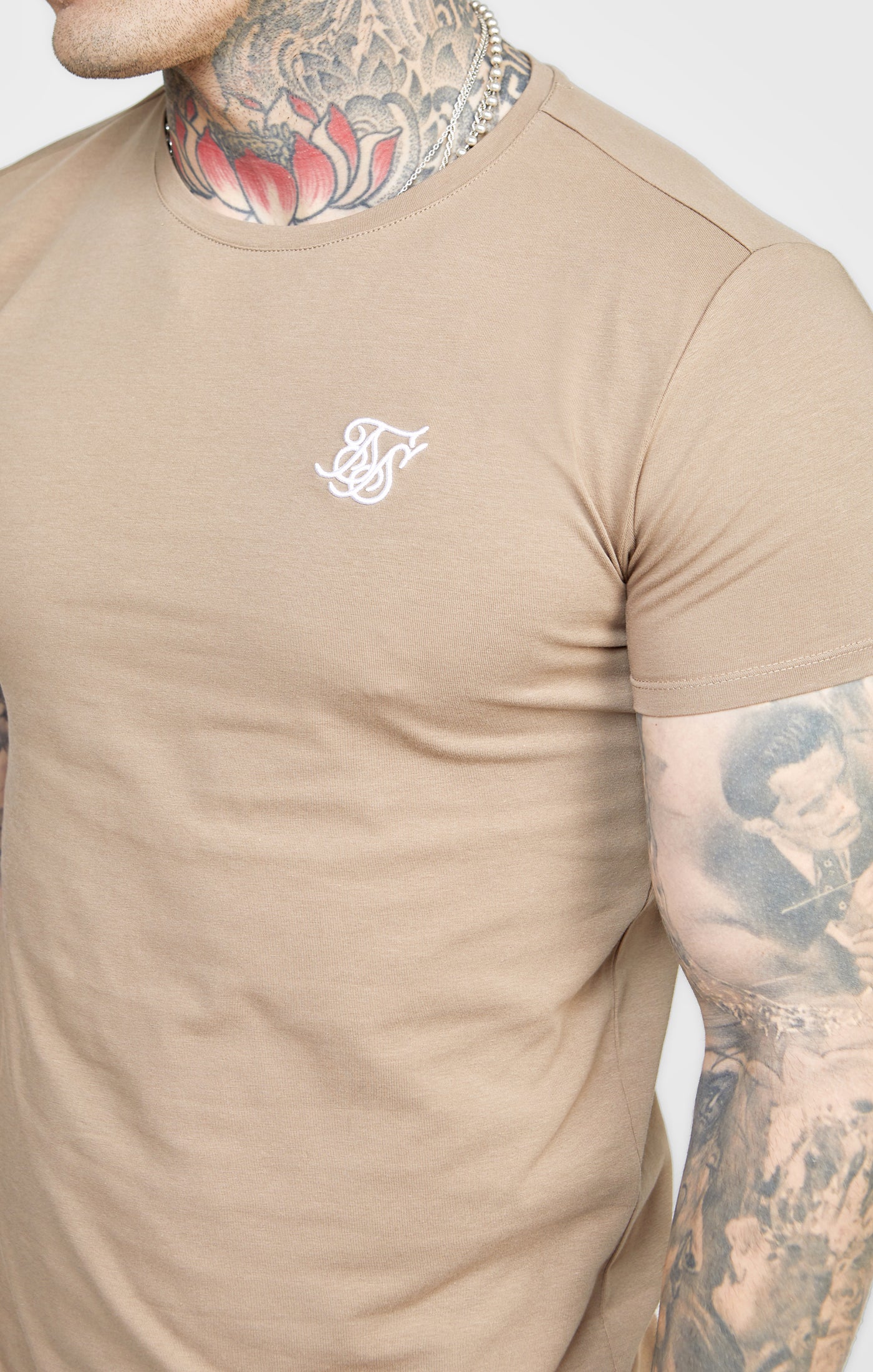 Khaki Twin Pack Muscle Fit T-Shirt (1)
