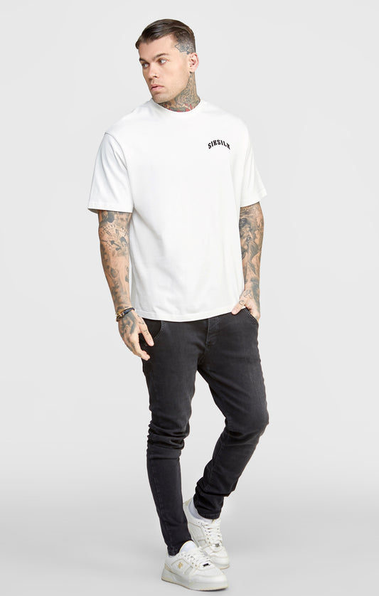 Weißes Graphic Oversized T-Shirt