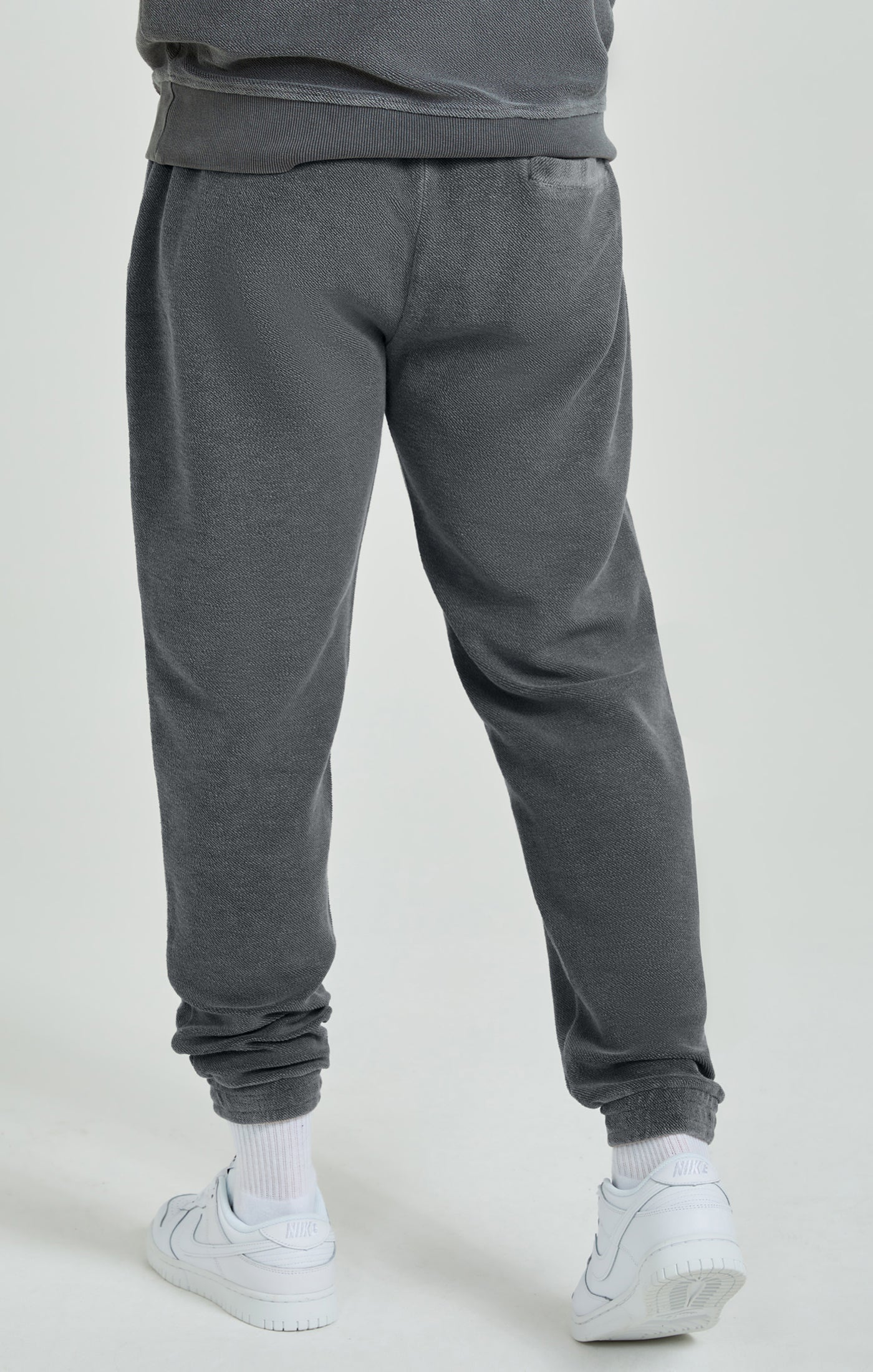 Grey Heavyweight Loopback Relaxed Joggers (3)