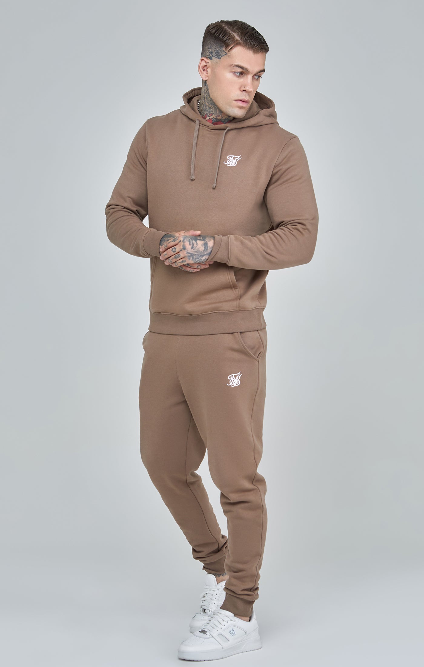 Brown Essential Cuffed Joggers (1)