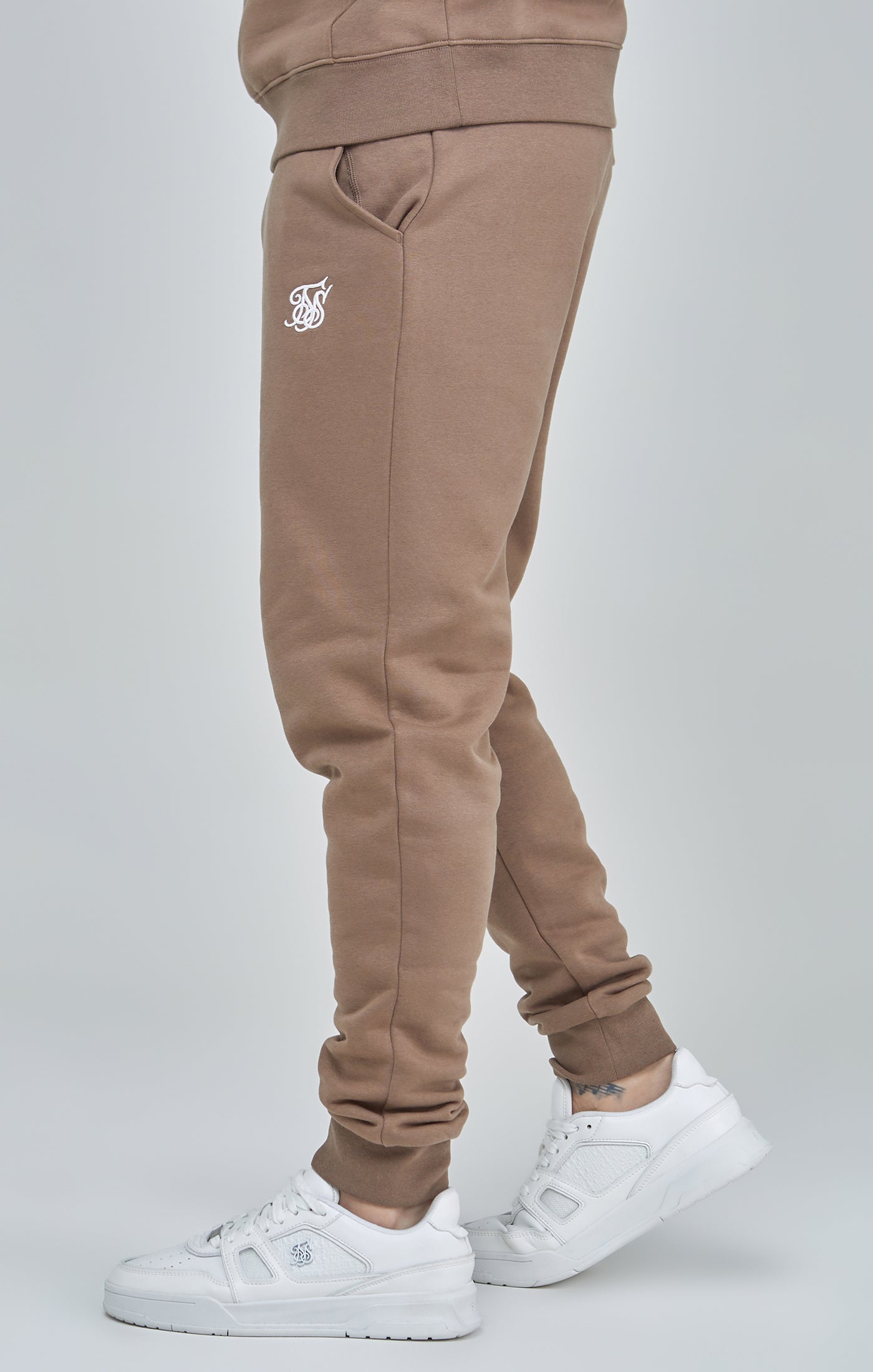 Brown Essential Cuffed Joggers (2)