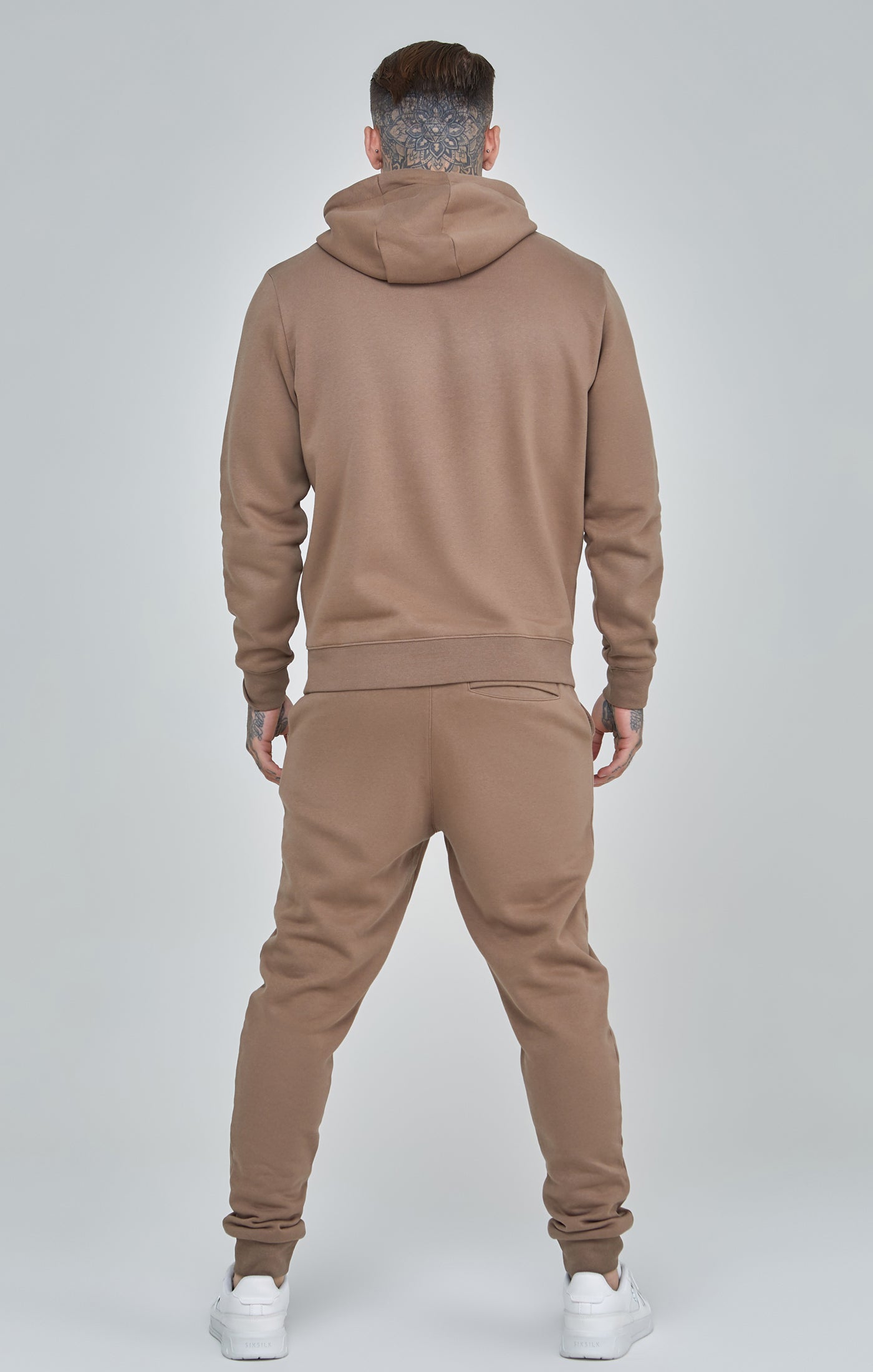 Brown Essential Cuffed Joggers (4)