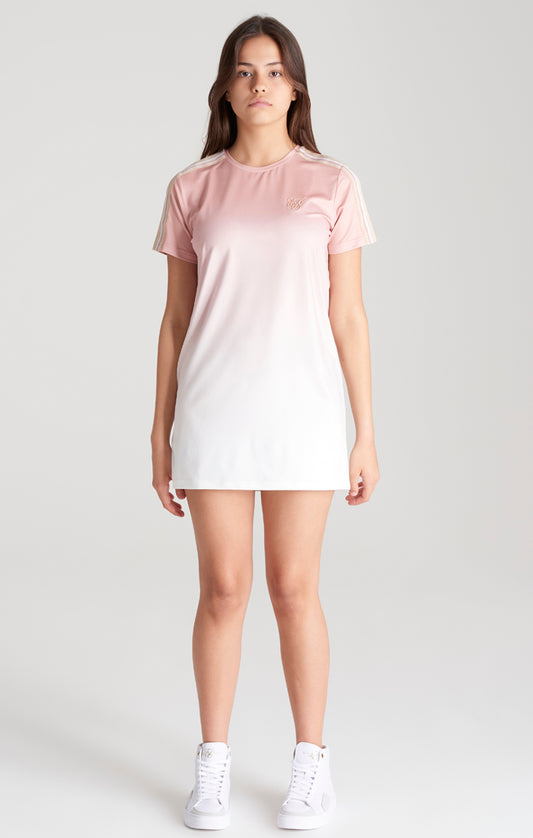 Mädchen Rosa Fade T-Shirt Kleid