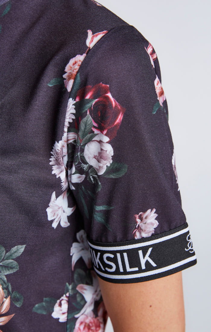 SikSilk Prestige Floral Dress - Black (3)
