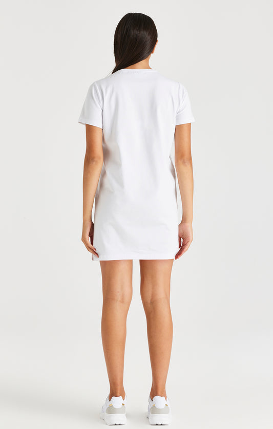 SikSilk Signature T-Shirt Dress - White
