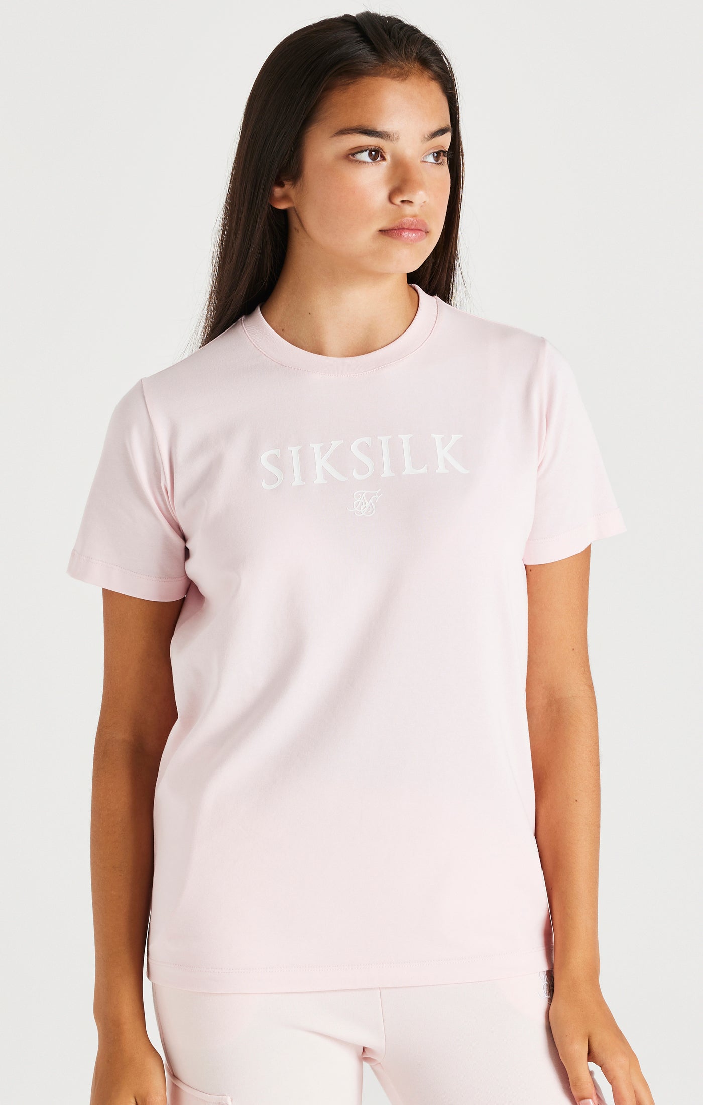 SikSilk Marken-T-Shirt – Rosa