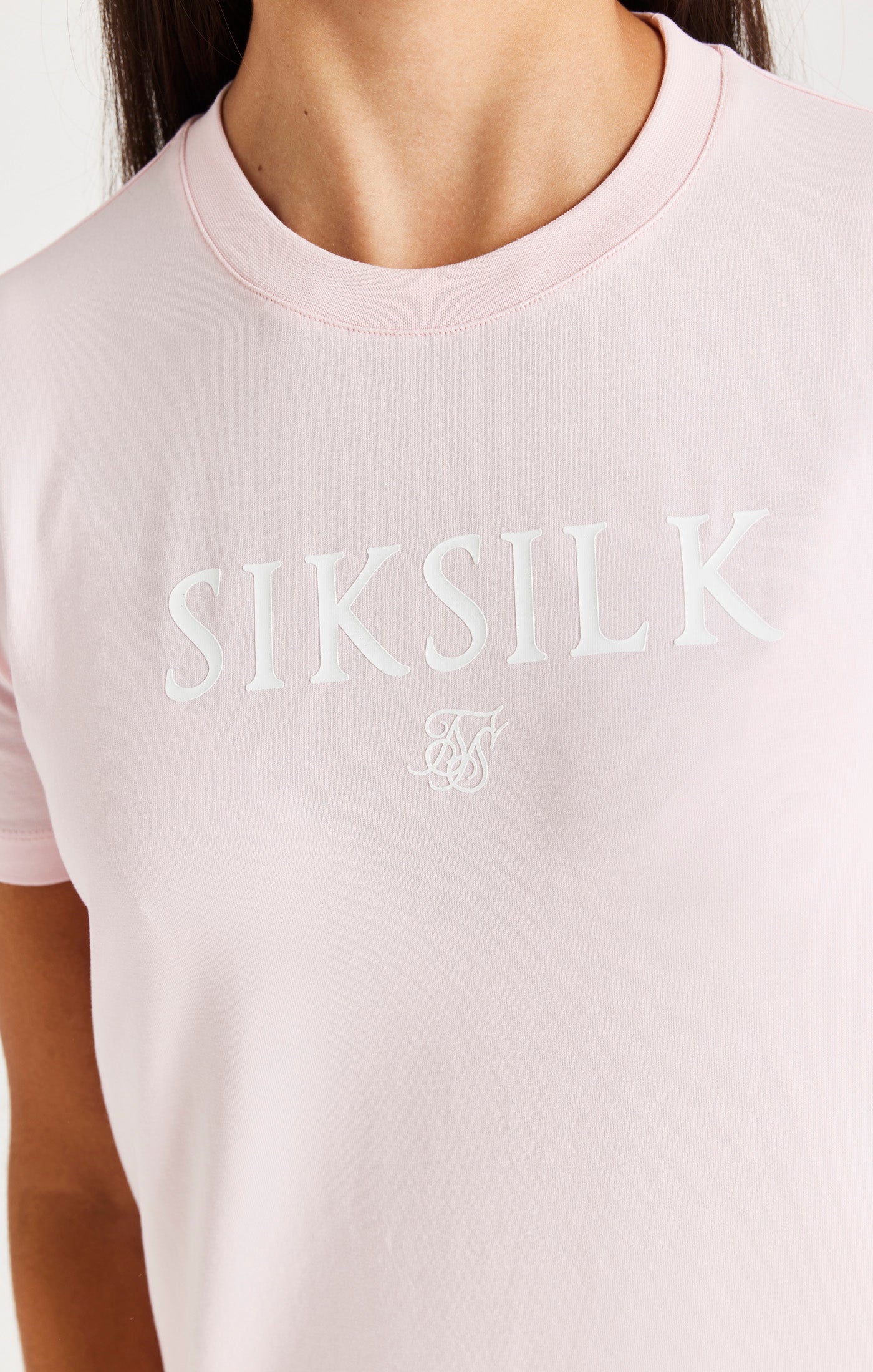 SikSilk Marken-T-Shirt – Rosa (1)