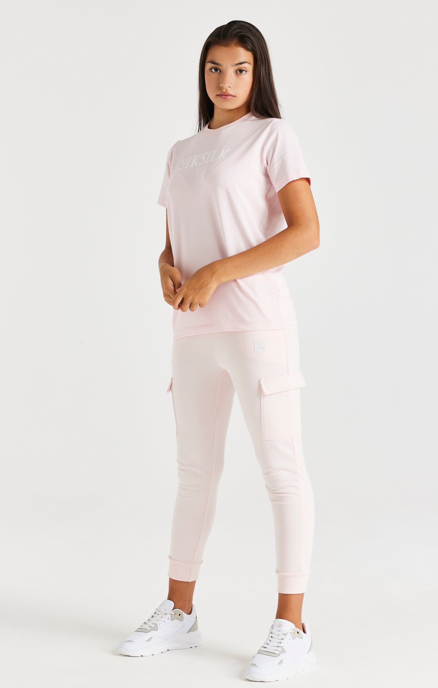 SikSilk Marken-T-Shirt – Rosa (3)
