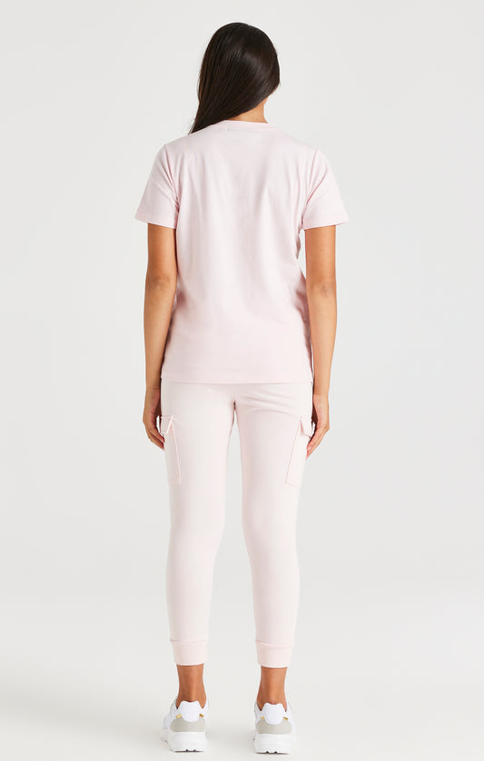 SikSilk Marken-T-Shirt – Rosa