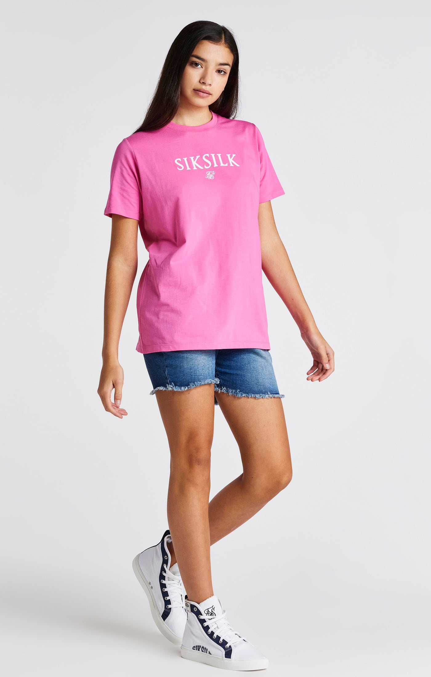 Girls Pink Branded T-Shirt (2)