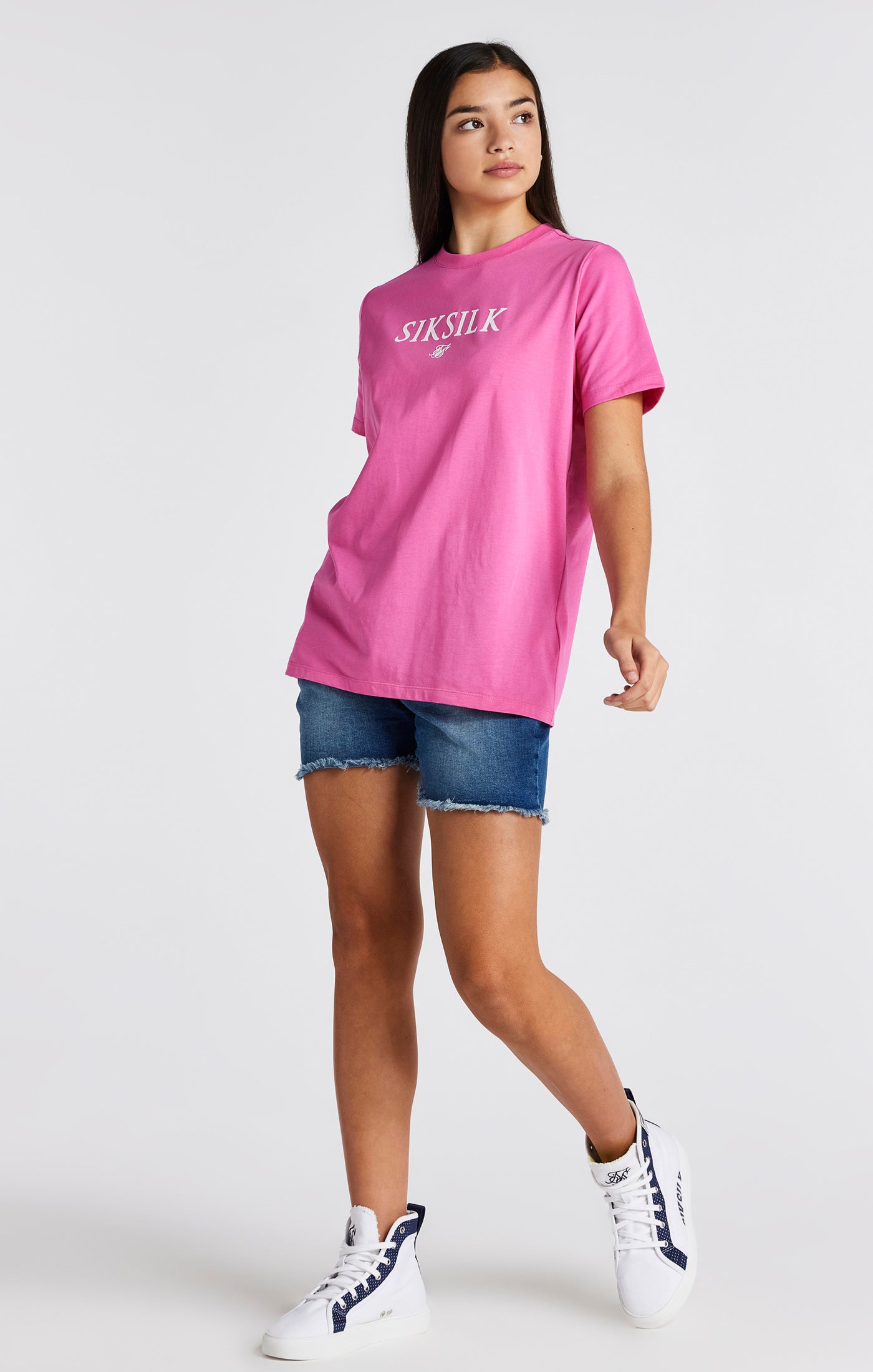Girls Pink Branded T-Shirt (5)