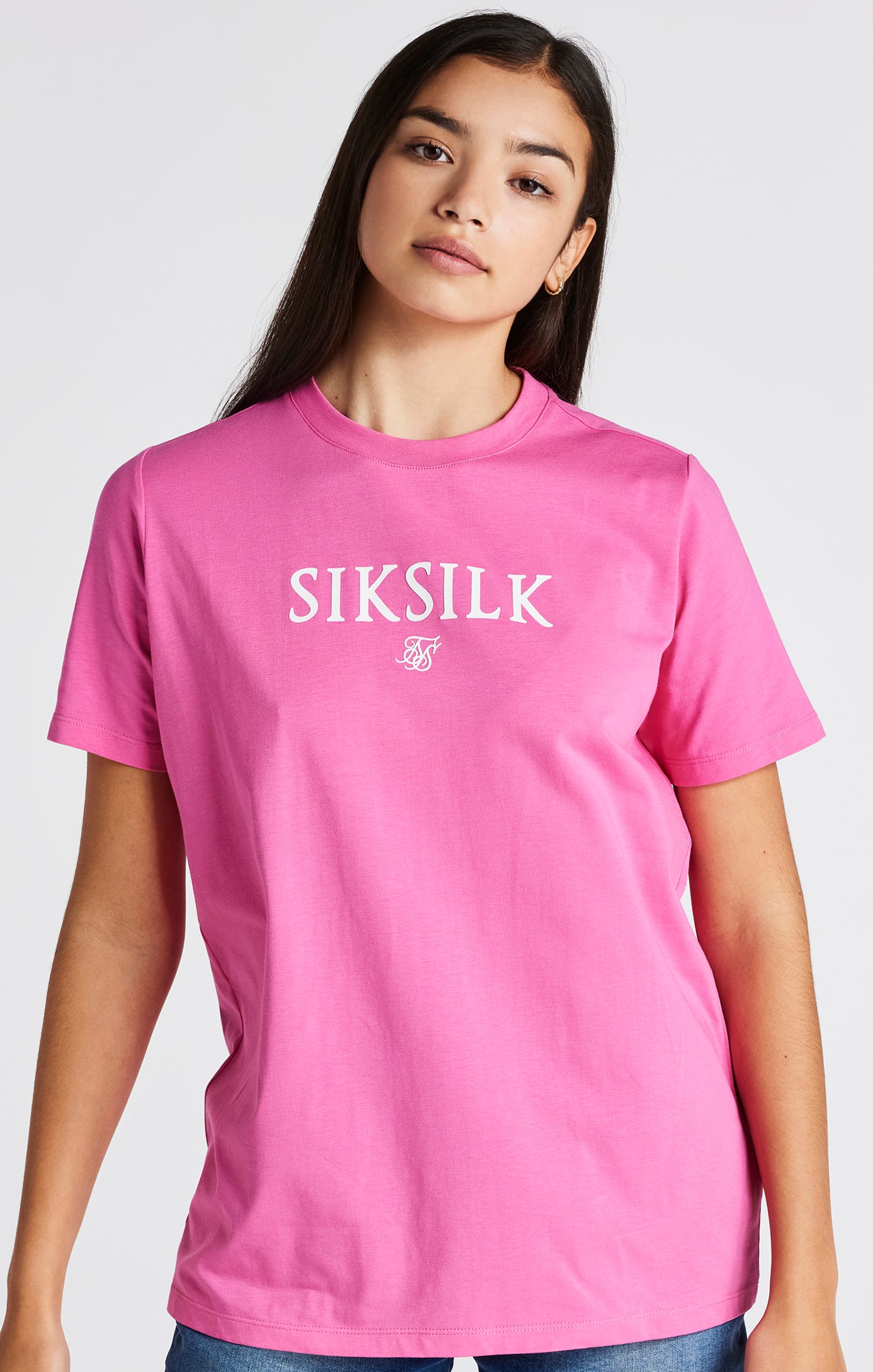 Girls Pink Branded T-Shirt (6)