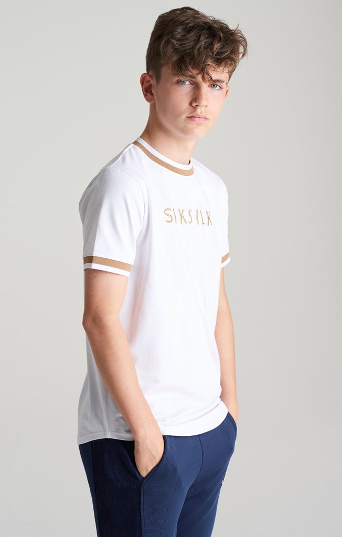 SikSilk T-Shirt ‚Platinum‘ – Weiß (2)