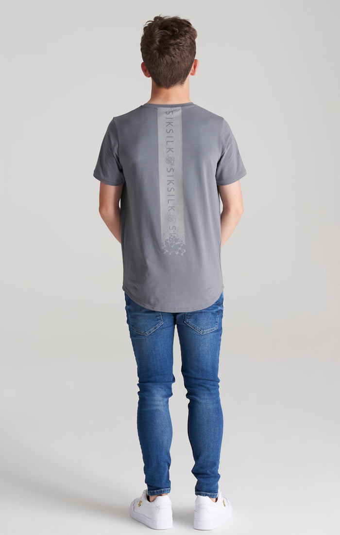 SikSilk Alloy T-Shirt mit Print - Grau &amp; Silber (6)