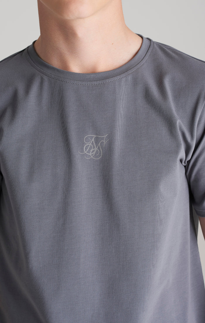SikSilk Alloy T-Shirt mit Print - Grau &amp; Silber (2)