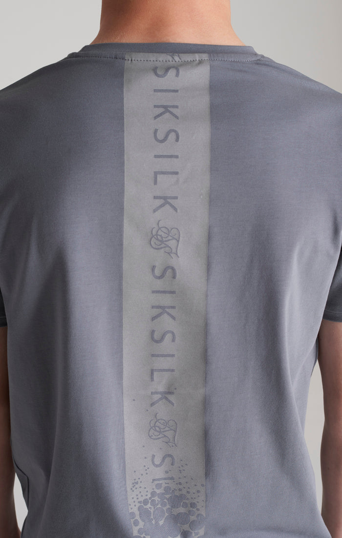 SikSilk Alloy T-Shirt mit Print - Grau &amp; Silber (3)