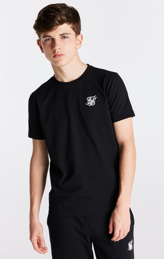 Kurzarm T-Shirt mit Schwarzen Essentials für Jungen
