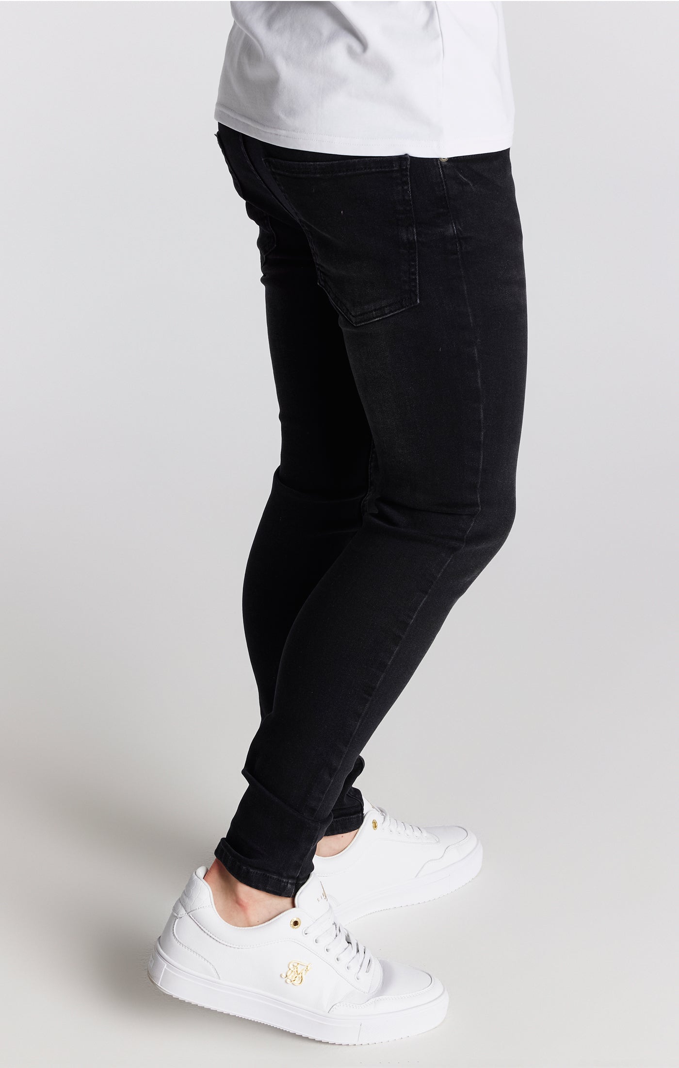 Schwarze Essentielle Skinny Denim Jeans für Jungen (3)