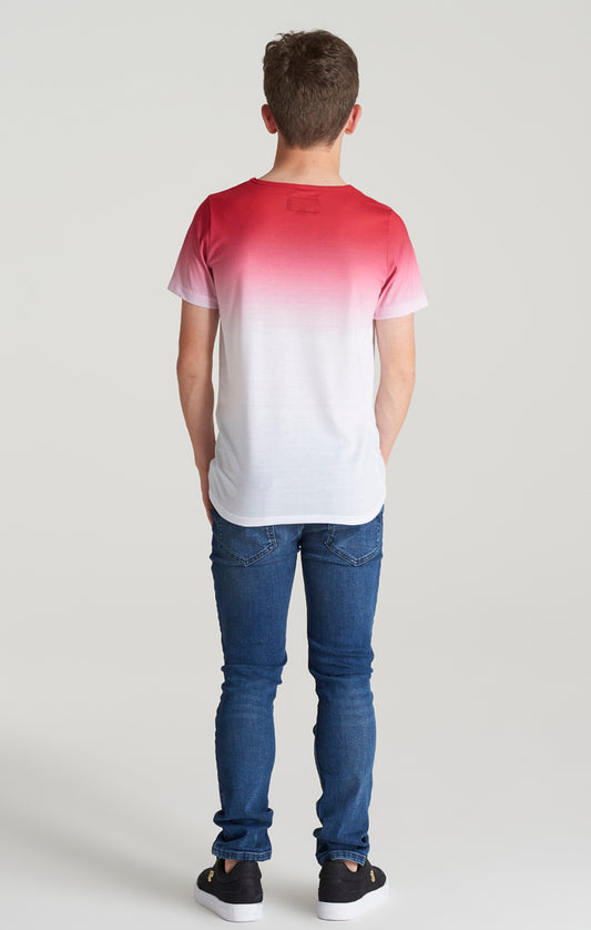 Boys Pink High Fade T-Shirt