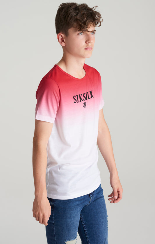 Boys Pink High Fade T-Shirt