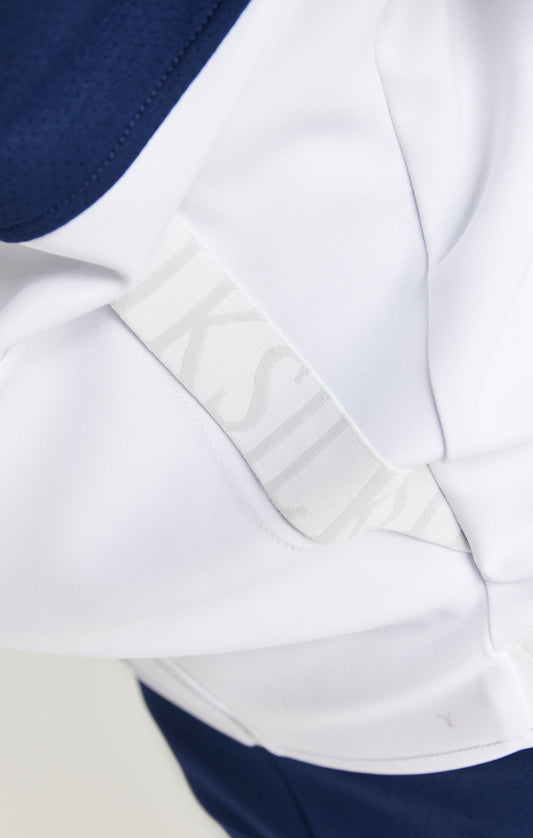 SikSilk Dynamic Zip Through Hoodie - Navy & White