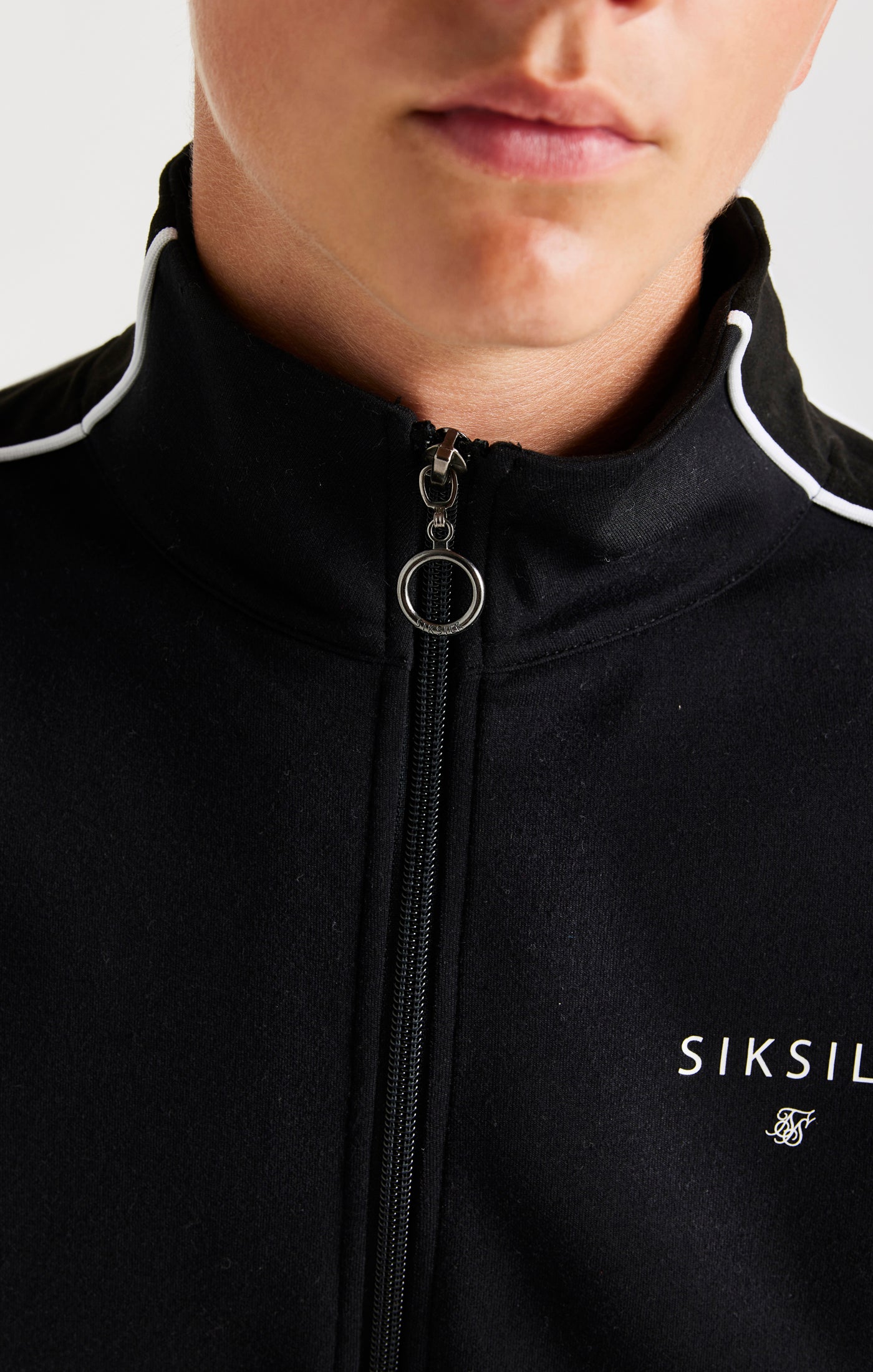 SikSilk Mono Imperial Zip Through - Black (1)