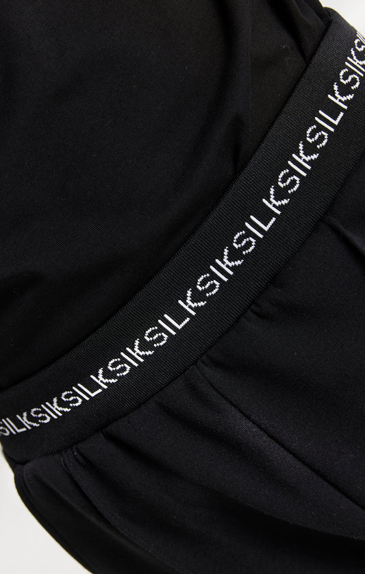 SikSilk Mono Imperial Pleated Pants - Black