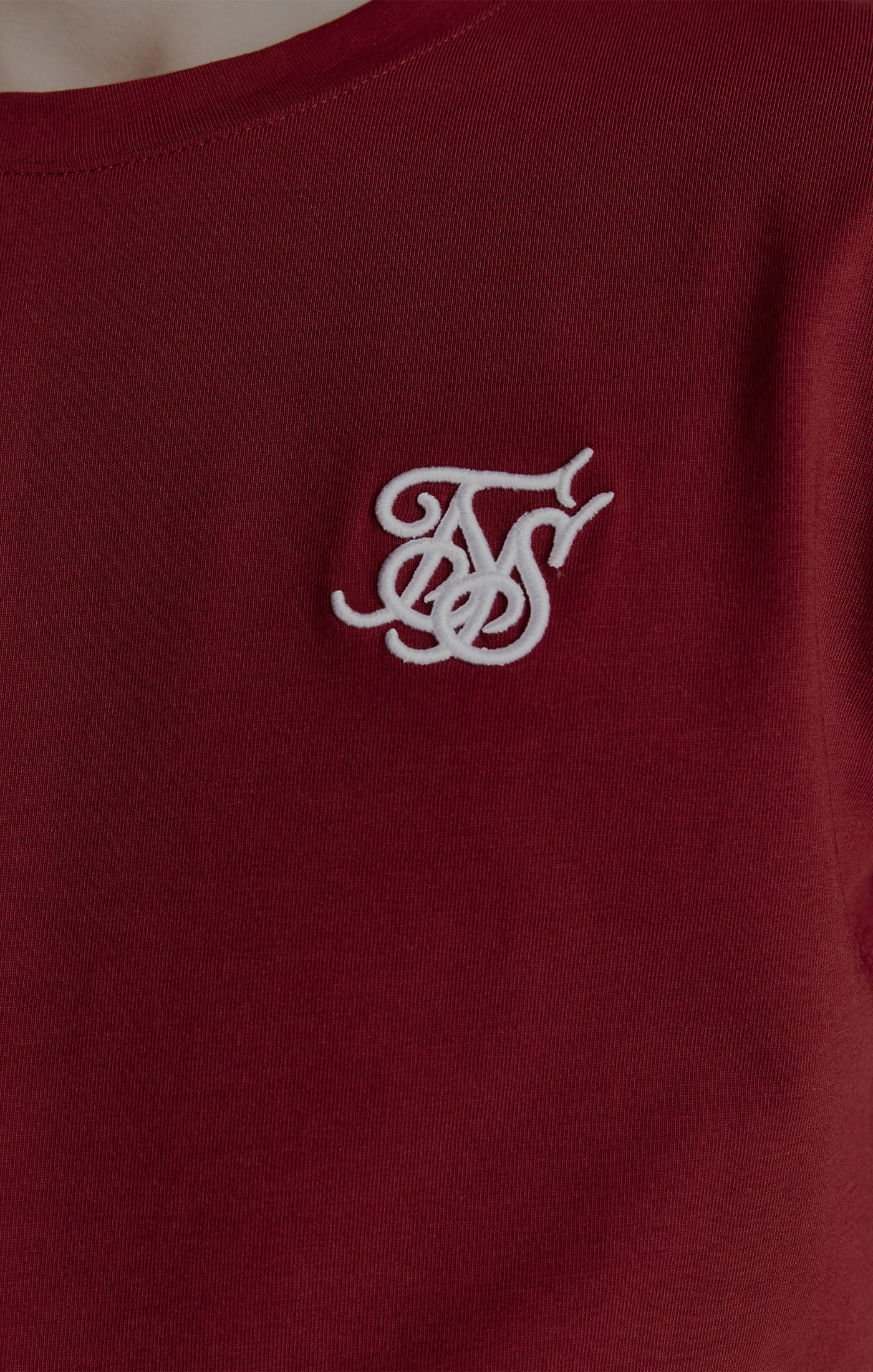 Boys Burgundy Essentials Short Sleeve T-Shirt (1)
