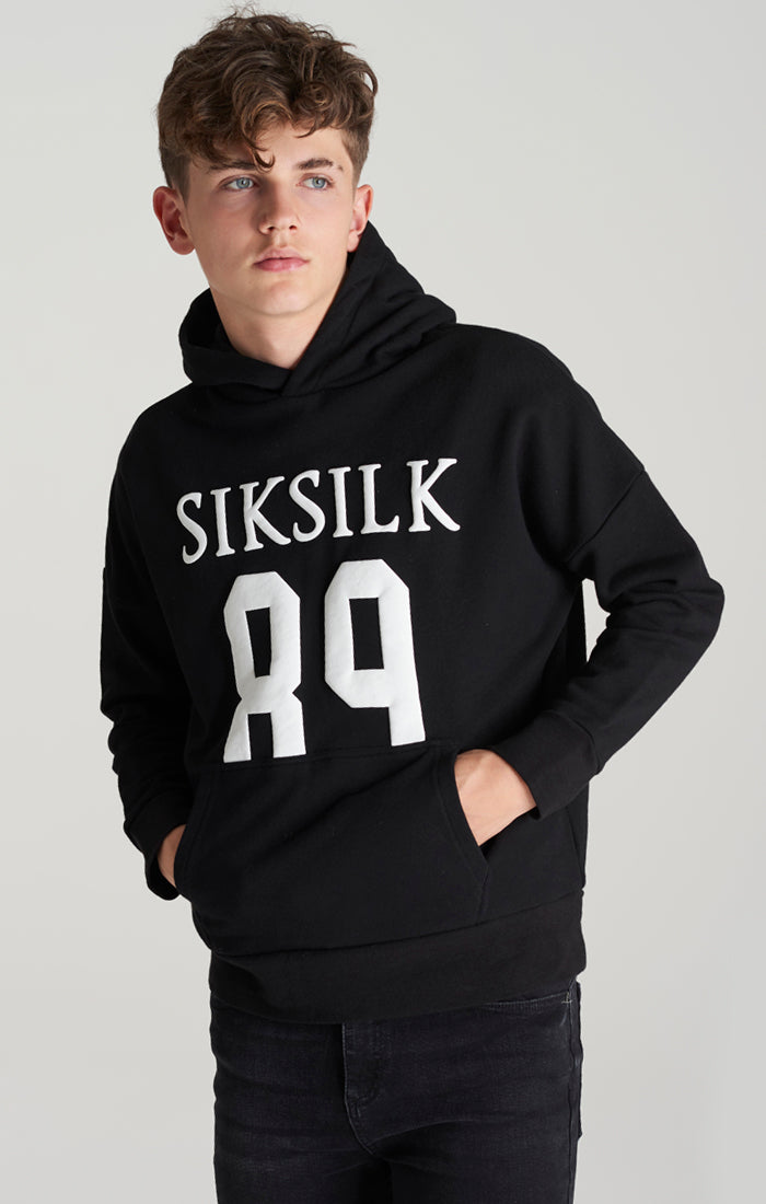 SikSilk Weiter Hoodie – Schwarz und Weiß (1)