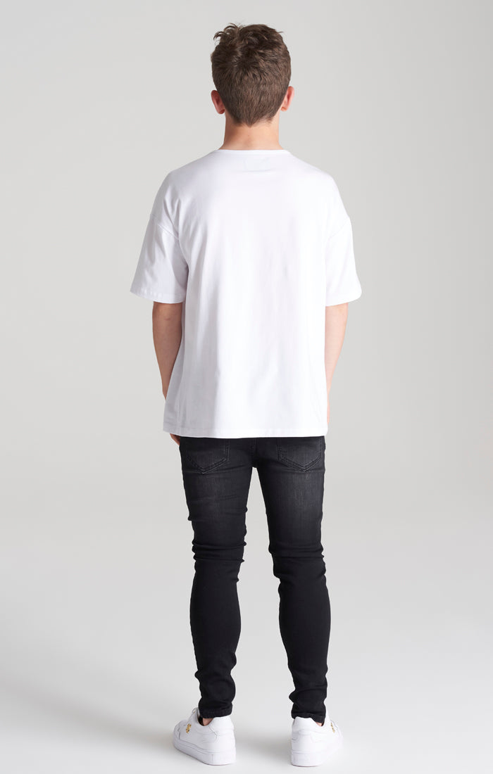 Weißes Übergroßes T Shirt für Jungen (3)