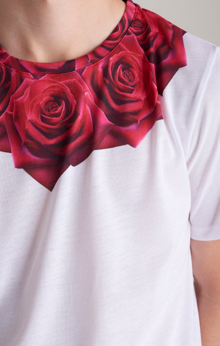 T Shirt mit Weißer Rose für Jungen (5)