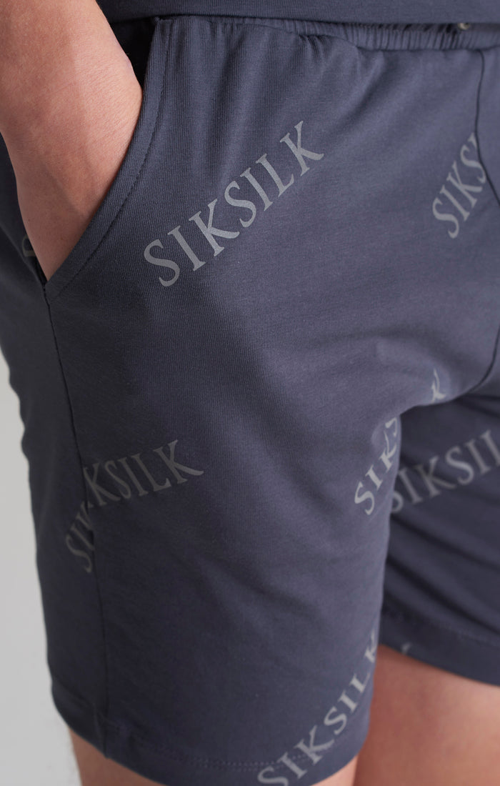 SikSilk AOP-Shorts mit Monogramm - Grau (6)