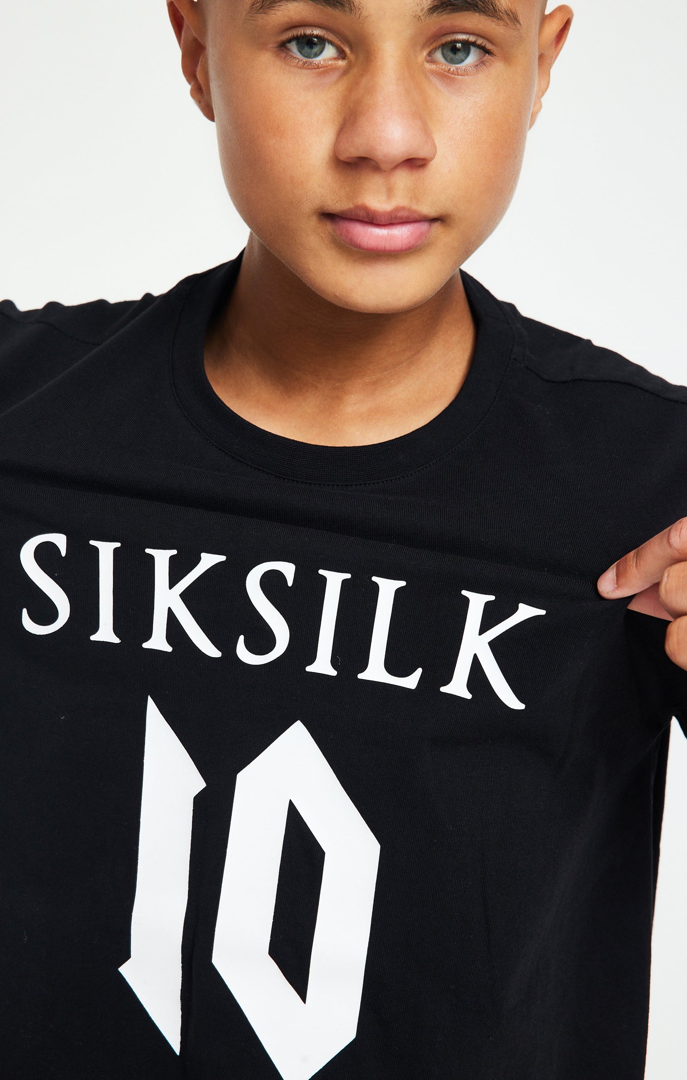 Messi X SikSilk Oversized-T-Shirt mit Logo - Schwarz &amp; Weiß (2)