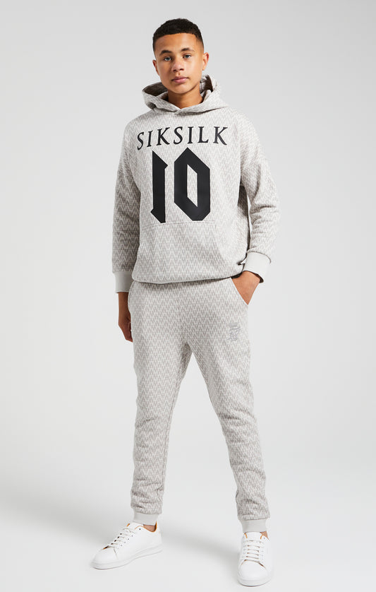 Messi X SikSilk Hose mit Bündchen und Monogramm - Grau