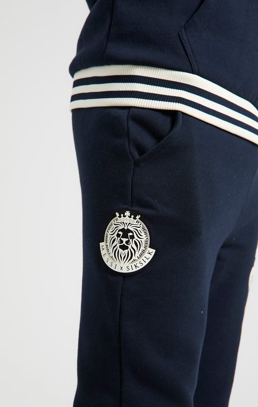 Boys Messi x SikSilk Navy Logo Pant