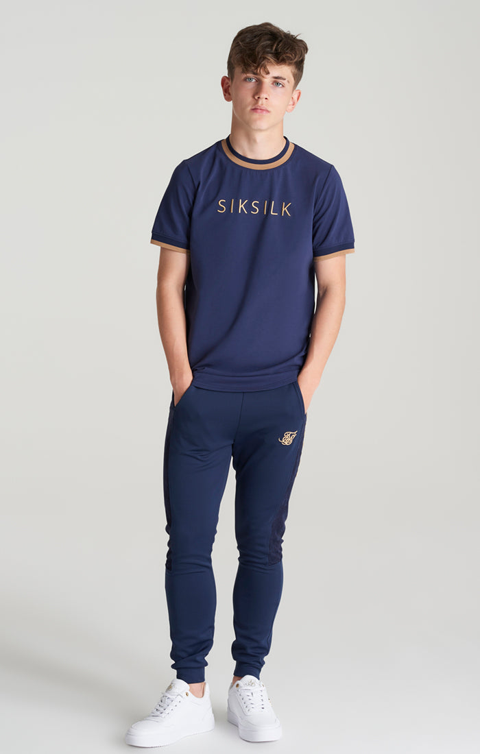 SikSilk T-Shirt ‚Platinum‘ – Marineblau (4)