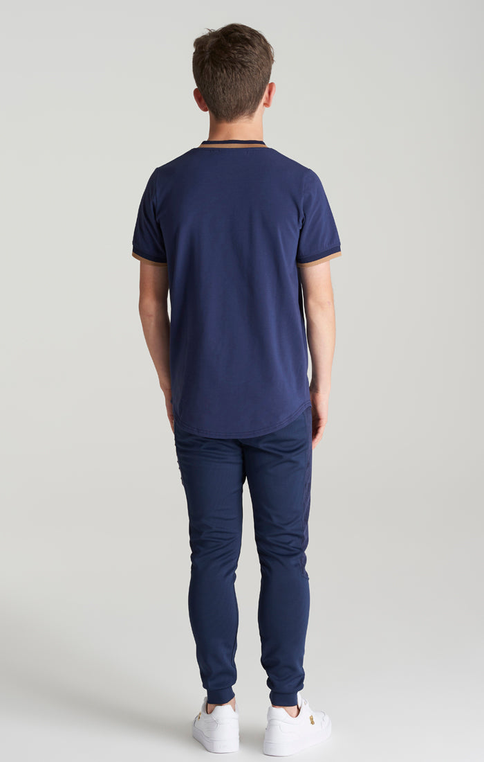 SikSilk T-Shirt ‚Platinum‘ – Marineblau (5)