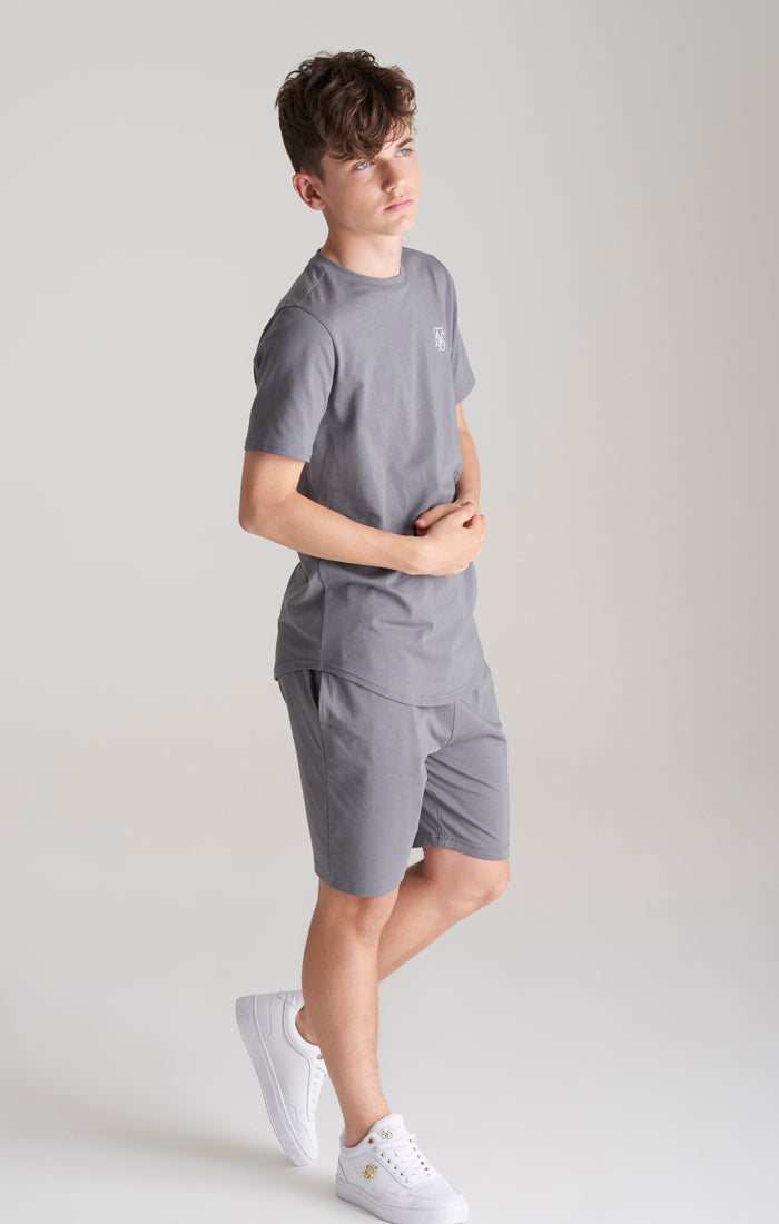 SikSilk T-Shirt &amp; Shorts Twinset – Grau (6)