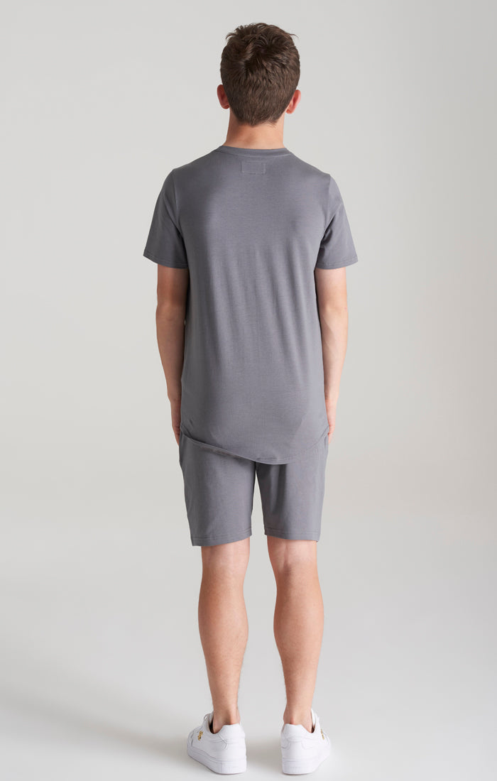 SikSilk T-Shirt &amp; Shorts Twinset – Grau (7)