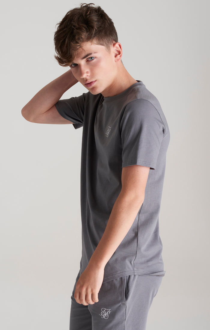 SikSilk T-Shirt &amp; Shorts Twinset – Grau (2)